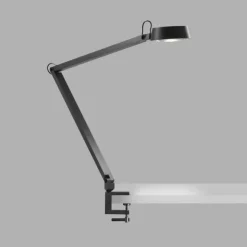 Dark T2 Bordlampe m/ klemme Carbon Sort - Light-Point