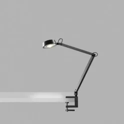 Dark T1 Bordlampe m/ klemme Carbon Sort - Light-Point