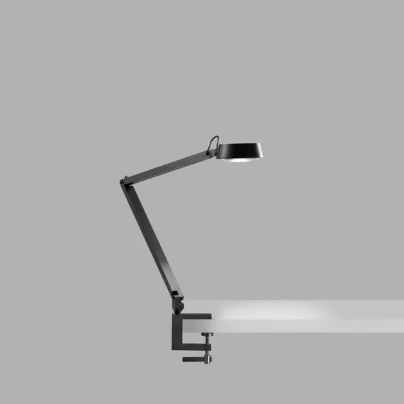 Dark T1 Bordlampe m/ klemme Carbon Sort - Light-Point