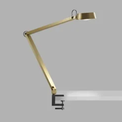 Dark T2 Bordlampe m/ klemme Messing - Light-Point
