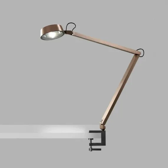Dark T2 Bordlampe m/ klemme Rose Gold - Light-Point
