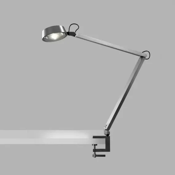 Dark T2 Bordlampe m/ klemme Titanium - Light-Point