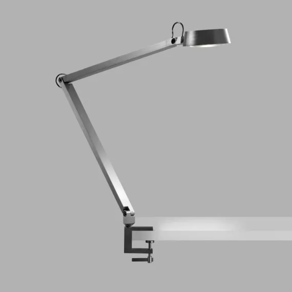 Dark T2 Bordlampe m/ klemme Titanium - Light-Point