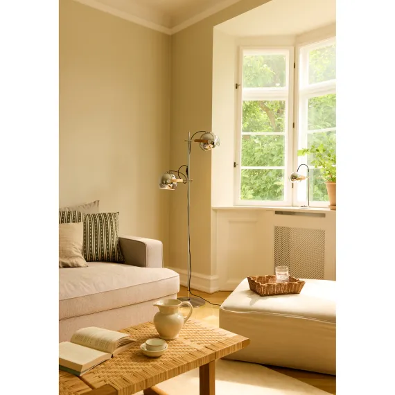 DC 2 ARM GULVLAMPE Ø18 KROM