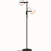 D.C GULVLAMPE 2 ARME OPAL/EG/SORT