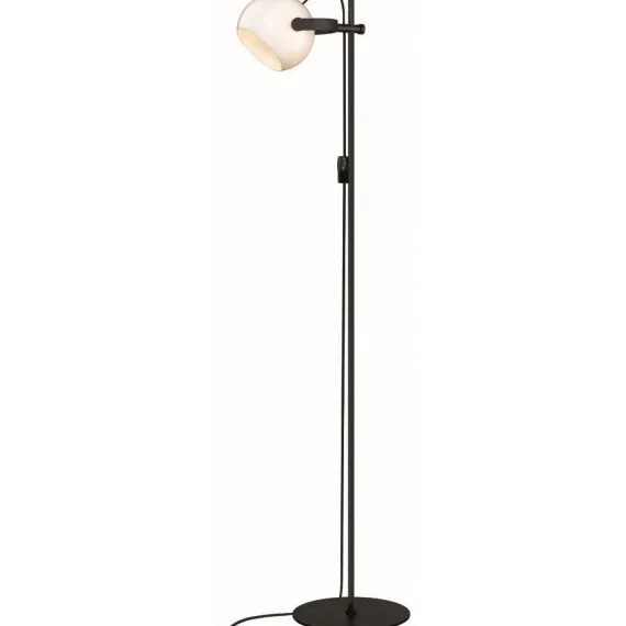 D.C GULVLAMPE 1 ARM OPAL/EG/SORT