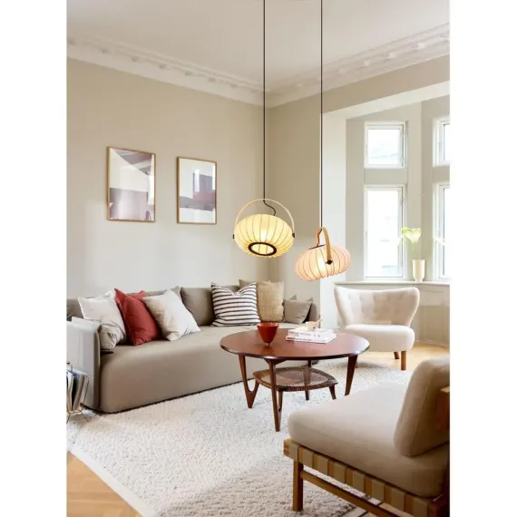 DC Ø40 TEKSTIL PENDEL GRØN - Halo Design