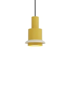 DCWéditions Chaumont Pendel Ø15×H22 - Yellow/White