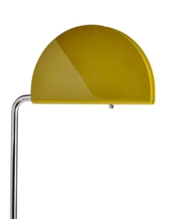 DCWéditions Mezzaluna Gulvlampe - White Marble / Yellow