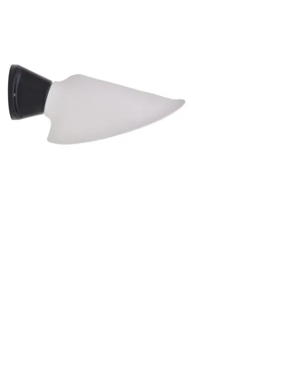 DCWéditions Plume Væglampe - Sort / Porcelæn