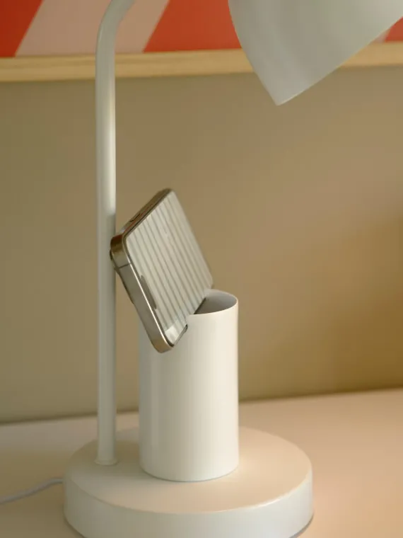 Devone | Bordlampe | Hvid