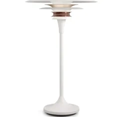 DIABLO - BORDLAMPE Ø30 - MAT HVID/ROSE SILVER