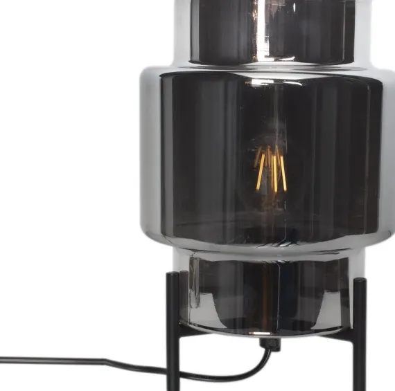 EBBOT BORDLAMPE RØGGRÅ H 29