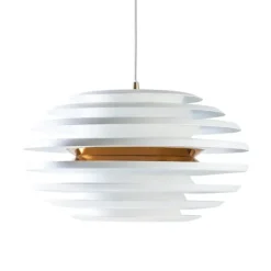 Ellipse - Pendel Ø50 - Mat Hvid/Messing - Belid