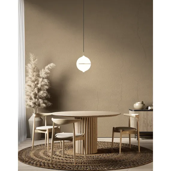ETERNAL MOONLIGHT PENDEL Ø32 LARGE MED SORT STOFLEDNING