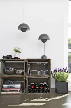 FLOWERPOT - BORDLAMPE VP3 - MAT MØRKEGRÅ