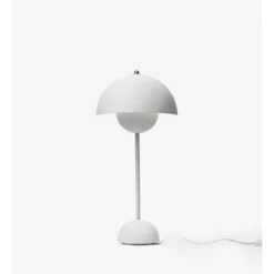 FLOWERPOT VP3 - BORDLAMPE - LYS MAT GRÅ