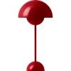 FLOWERPOT VP3 - BORDLAMPE - VERMILION RØD