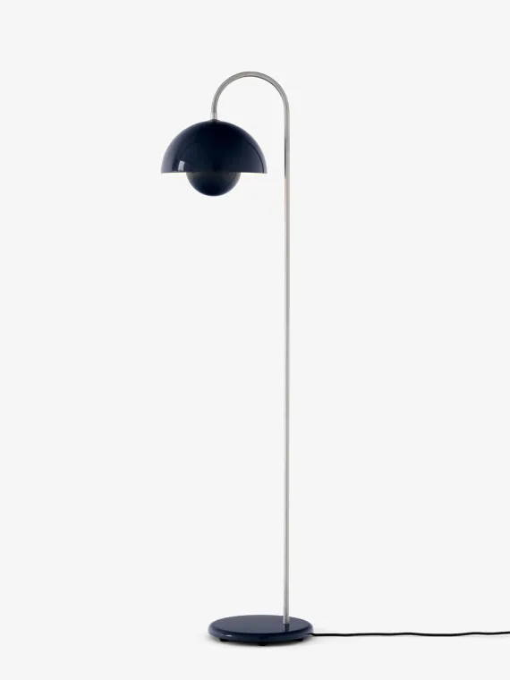 FLOWERPOT VP12 - GULVLAMPE - STEEL BLUE