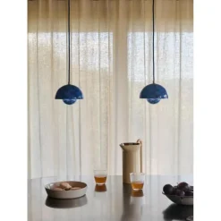 FLOWERPOT VP10 - PENDEL Ø16 - COBOLT BLÅ OG TWILIGHT BLÅ PATTERN
