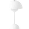 FLOWERPOT VP9 - PORTABLE BORDLAMPE - MAT HVID LED