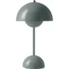 FLOWERPOT VP9 - PORTABLE BORDLAMPE - STONE BLUE
