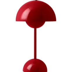 FLOWERPOT VP9 - PORTABLE BORDLAMPE - VERMILION RØD