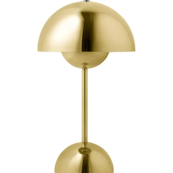 FLOWERPOT VP9 - PORTABLE BORDLAMPE - MESSING PLATED