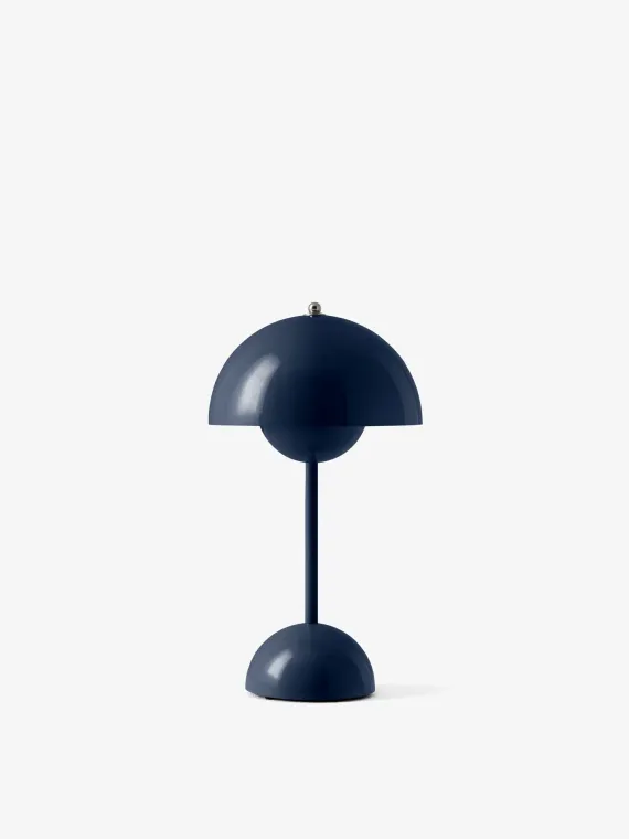 FLOWERPOT VP9 - PORTABLE BORDLAMPE - STEEL BLUE