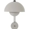 FLOWERPOT VP8 - VÆGLAMPE - MAT LIGHT GREY