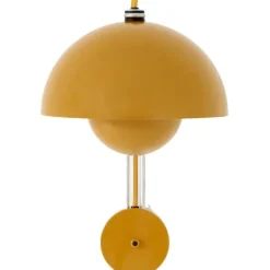 FLOWERPOT VP8 - VÆGLAMPE - MUSTARD