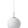 Frandsen Ball Glas Ø25 - Opal Hvid pendel