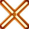 FUZZ LED SORT/ORANGE VÆGLAMPE