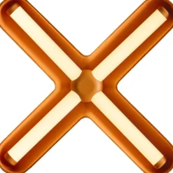 FUZZ LED SORT/ORANGE VÆGLAMPE