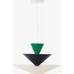 GIO LN15 - PENDEL Ø92 - SIGNAL GREEN, DEEP BLUE OG ECRU WHITE