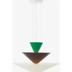 GIO LN15 - PENDEL Ø92 - SIGNAL GREEN, DEEP BLUE OG ECRU WHITE