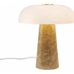 GLOSSY MINI BORDLAMPE BEIGE MARMOR