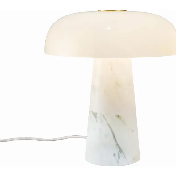 GLOSSY MINI BORDLAMPE HVID MARMOR