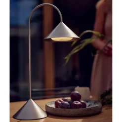 GRASP BORDLAMPE H47 BØRSTET RUSTFRIT STÅL PORTABLE
