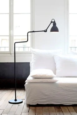 411 GULVLAMPE SORT/SORT - LAMPE GRAS