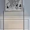 HUDSON GULVLAMPE LED 1 ARM SORT