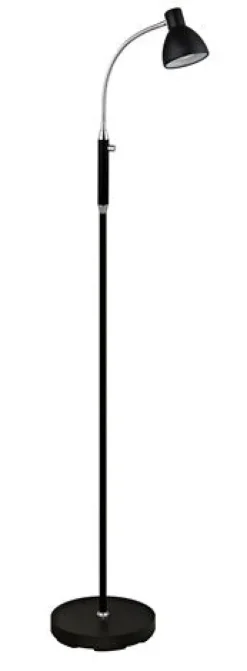 HUDSON GULVLAMPE LED 1 ARM SORT