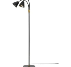 HYGGE GULVLAMPE 2 ARME GRADIT SORT GU10
