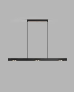 Inlay S1250 Linear Disc Pendel - Matt Black & Satin Gold