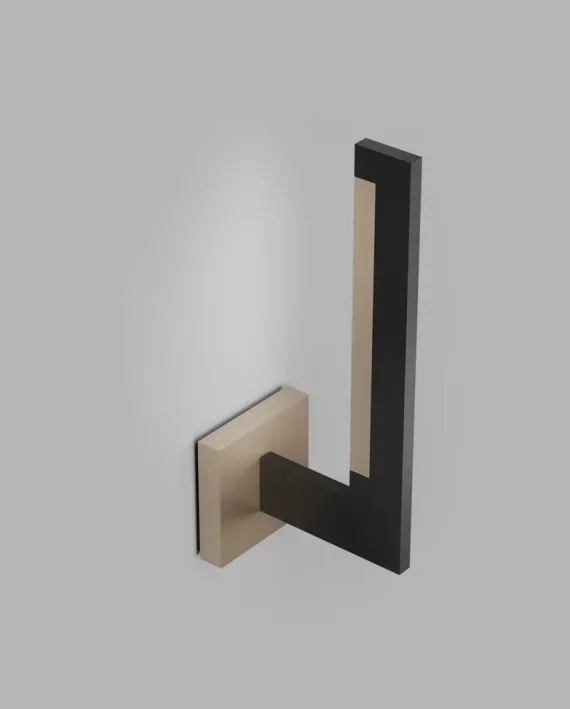 INLAY W2 LINEAR MB/SG - MATT BLACK/SATIN GOLD