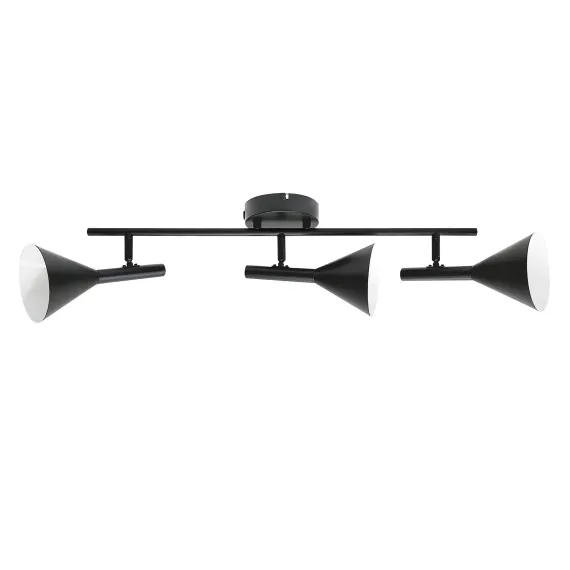 Kelvis 3-Spot | Loftlampe | Sort