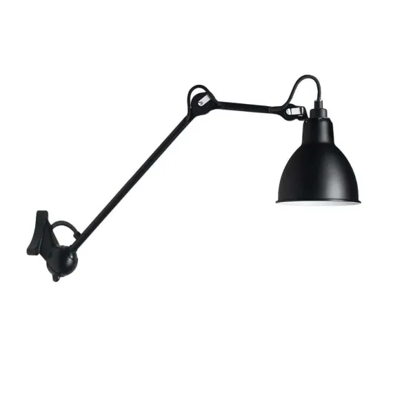 Lampe Gras N°222 Væglampe - Sort - Fleksibel fransk designklassiker