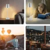 LED bordlampe Inde/ude - Grå, touch dæmpbar, CCT, IP54 udendørs - Lampeagenten