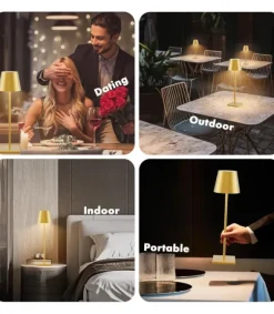 LED bordlampe Inde/ude - Gul, touch dæmpbar, CCT, IP54 udendørs - Lampeagenten