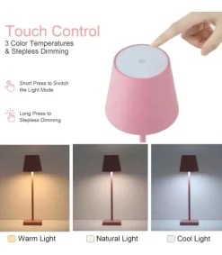 LED bordlampe Inde/ude - Pink, touch dæmpbar, CCT, IP54 udendørs - Lampeagenten